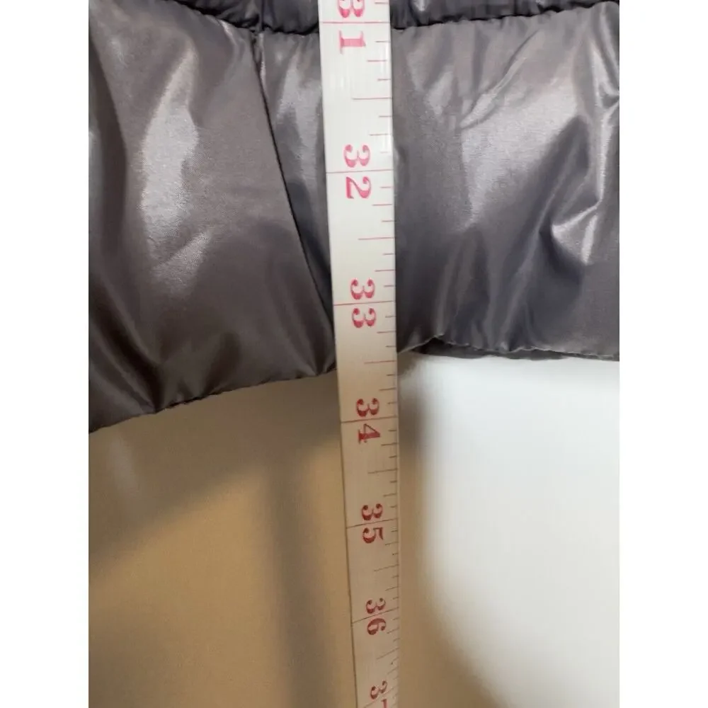 NINE WEST WOMENS HOOD PUFFER COAT NYLON QUILTED WATER/WIND RESIST PARKA JACKET M - Picture 6 of 7